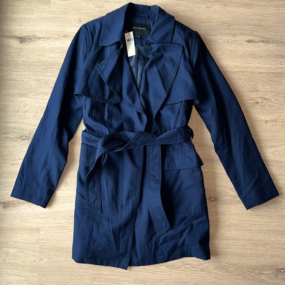 Banana Republic Factory Jackets & Blazers - BR navy lightweight soft trench coat